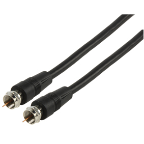 1m Coax Cable with 2 F connectors